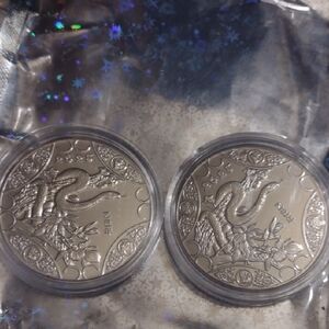 Silver Dragon Coin Pair 2025